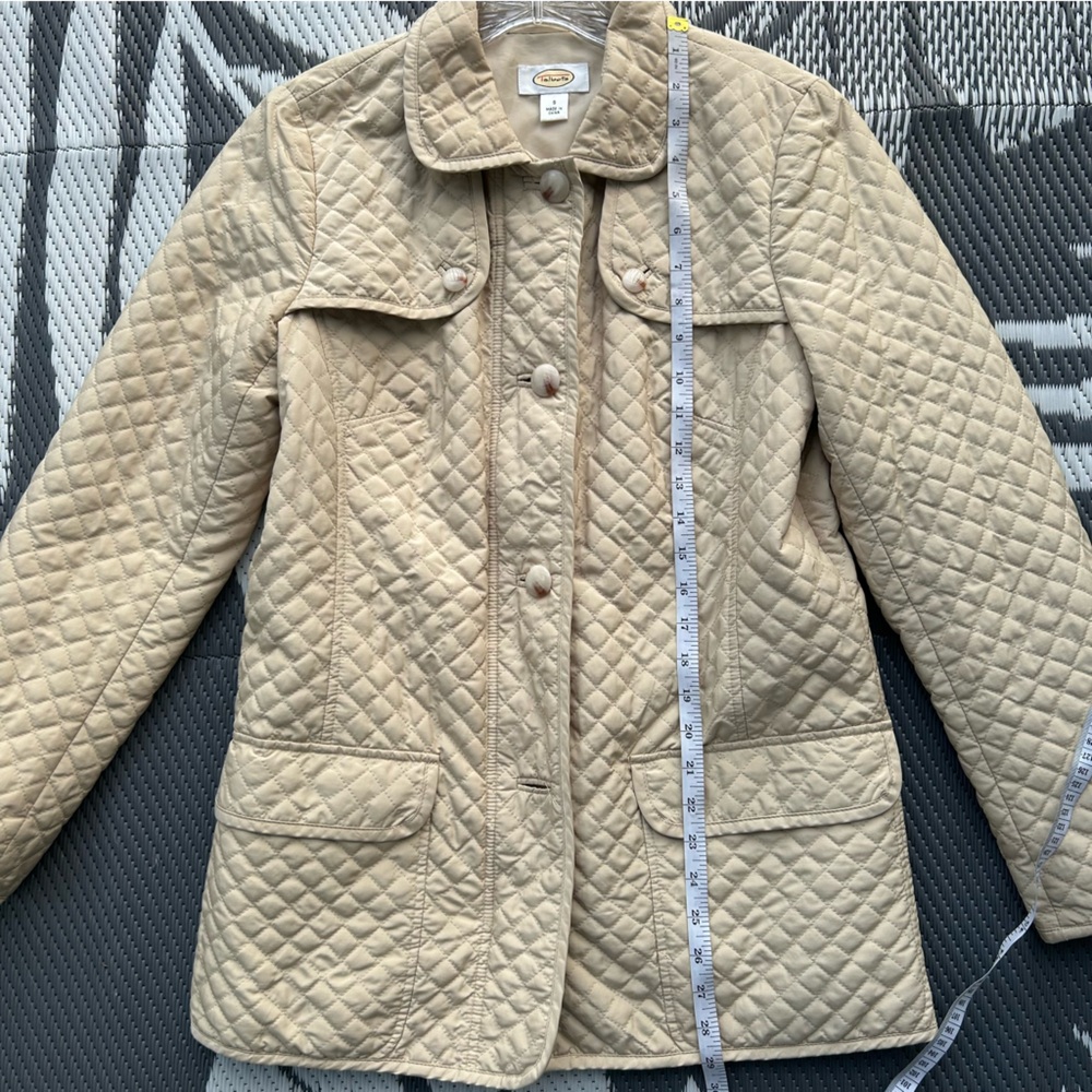 Talbots Quilted Beige Utility Jacket - Picture 8 of 10